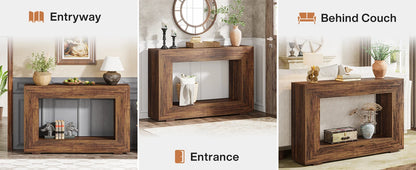 Console Edmond — métal, style industriel, rangement intégré