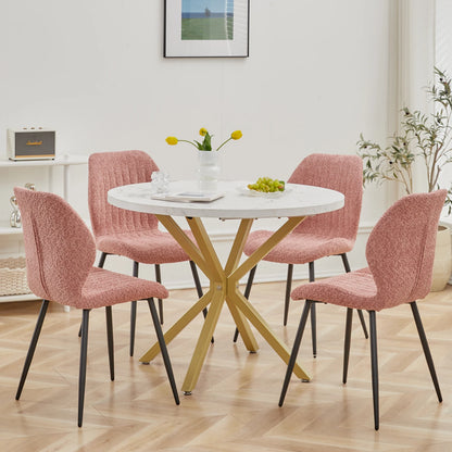Bureau Odile — bois massif, style nordique, ronde