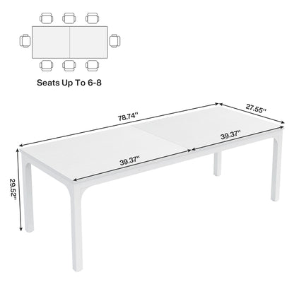 Table de salle à manger Émilie — bois, style industriel, rectangulaire