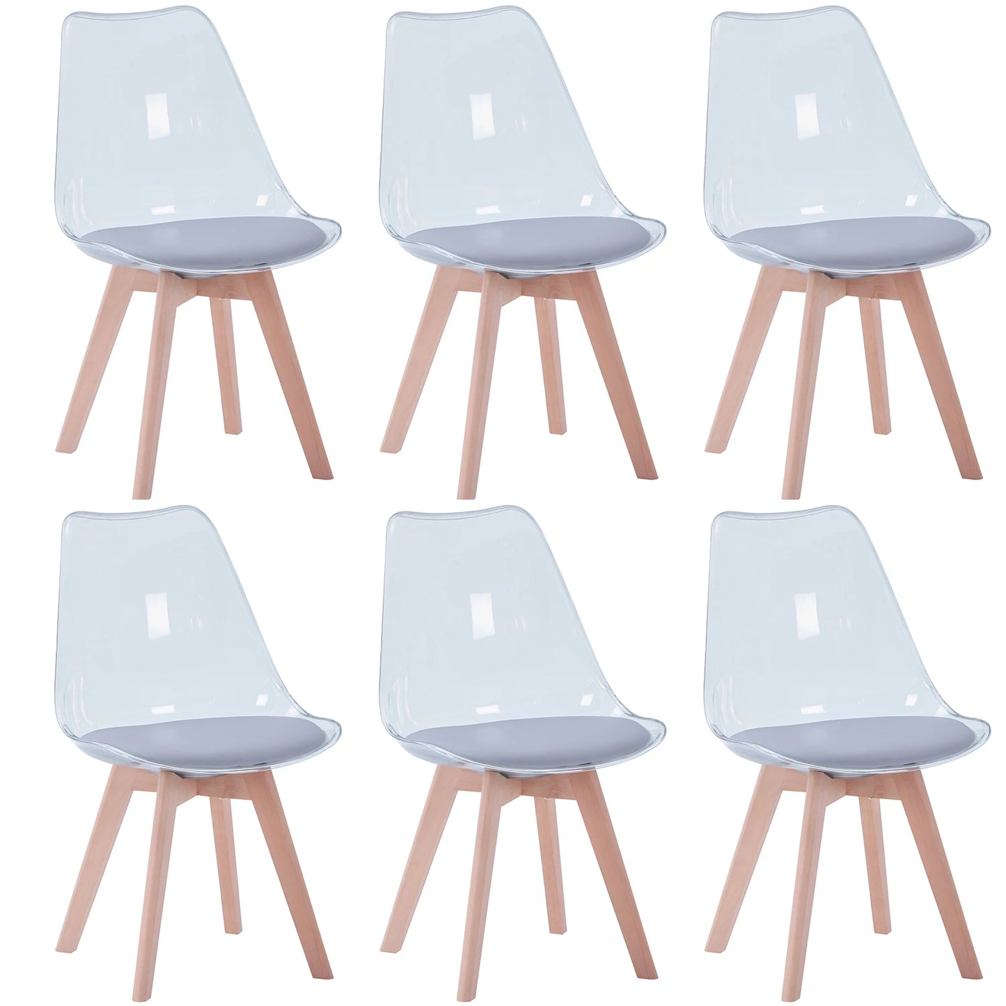 Chaise Aude — finition blanche, bois