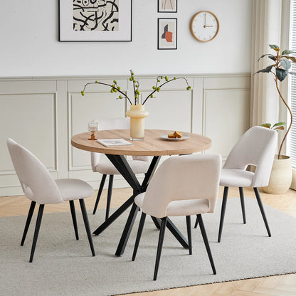 Chaise Nestor — velours, lot de 6