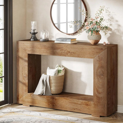 Console Edmond — métal, style industriel, rangement intégré