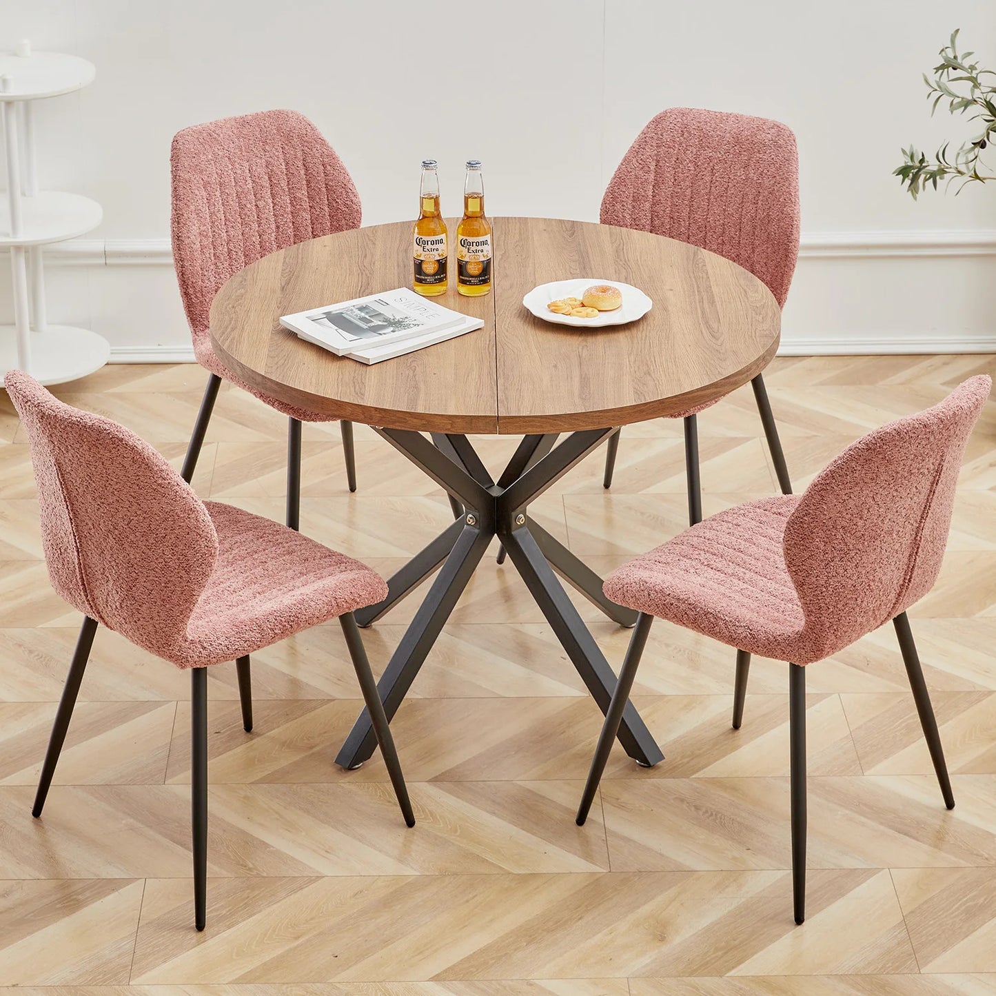 Chaise Marthe — métal, lot de 6