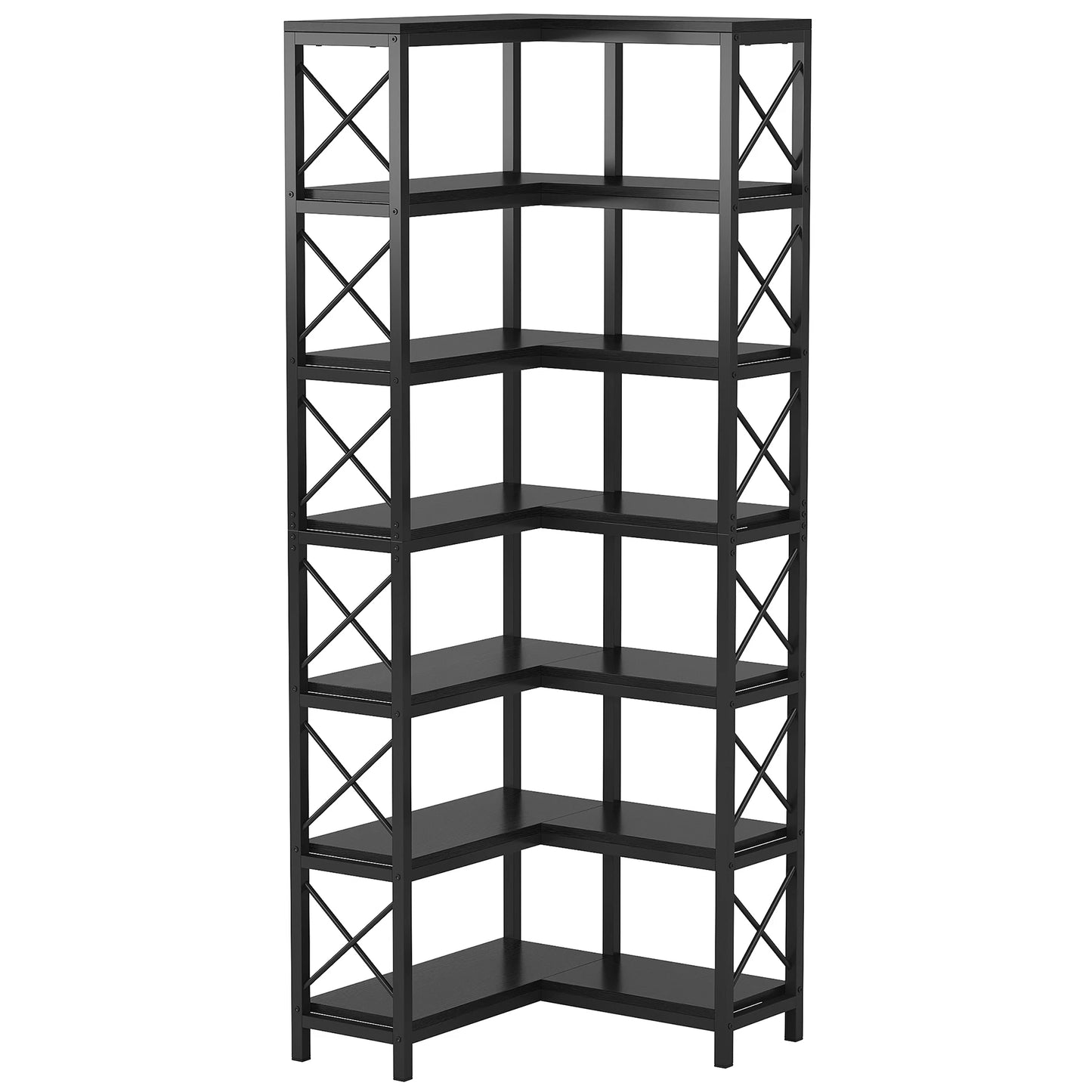 Bibliothèque Hadrien — métal, design contemporain, rangement intégré, 7 niveaux