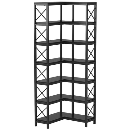 Bibliothèque Hadrien — métal, design contemporain, rangement intégré, 7 niveaux