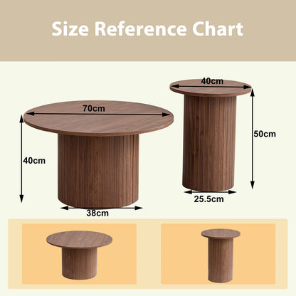 Table basse Prosper — bois, ronde