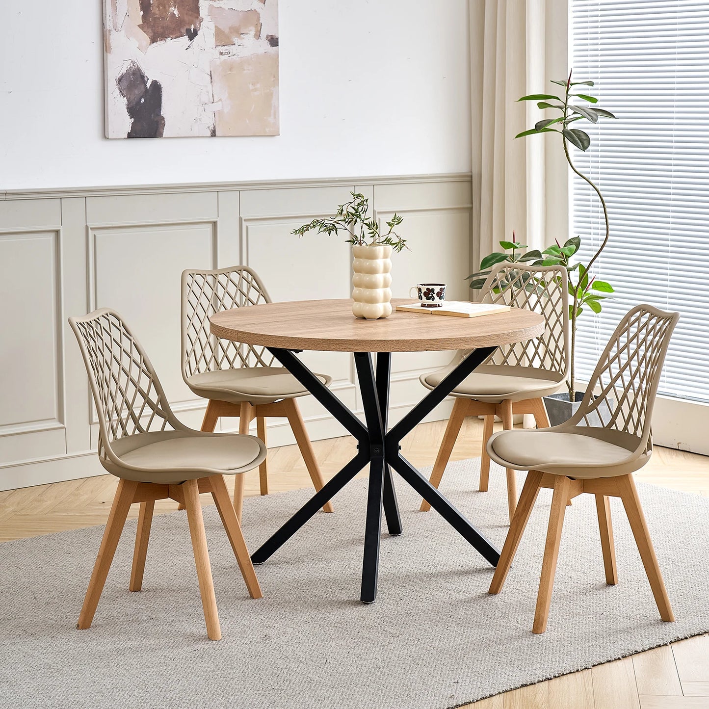Chaise Liliane — bois massif, design contemporain