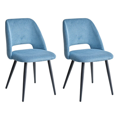Chaise Nestor — velours, lot de 6
