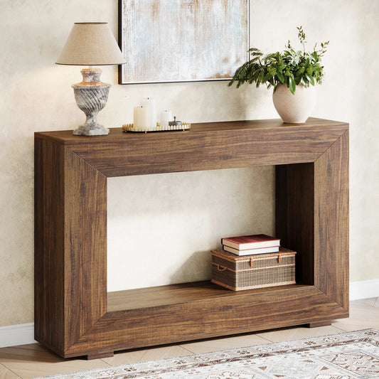 Table d'appoint Ophélie — style industriel, rangement intégré