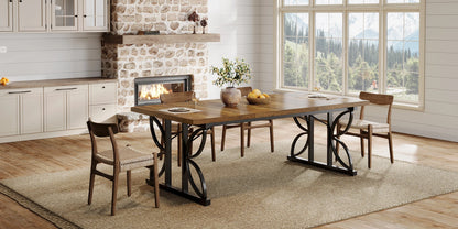 Table de salle à manger Florent — métal, rectangulaire