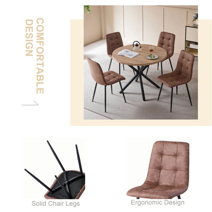 Chaise Armand — velours, métal, style rétro
