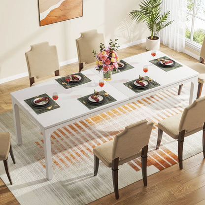 Table de salle à manger Émilie — bois, style industriel, rectangulaire