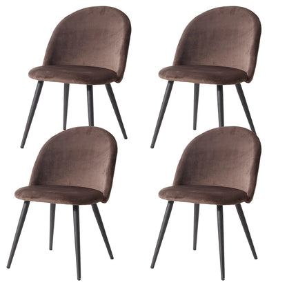 Chaise Corinne — velours, style nordique