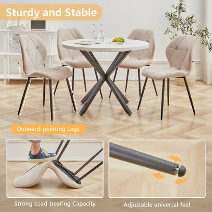 Chaise Valère — métal, lot de 6