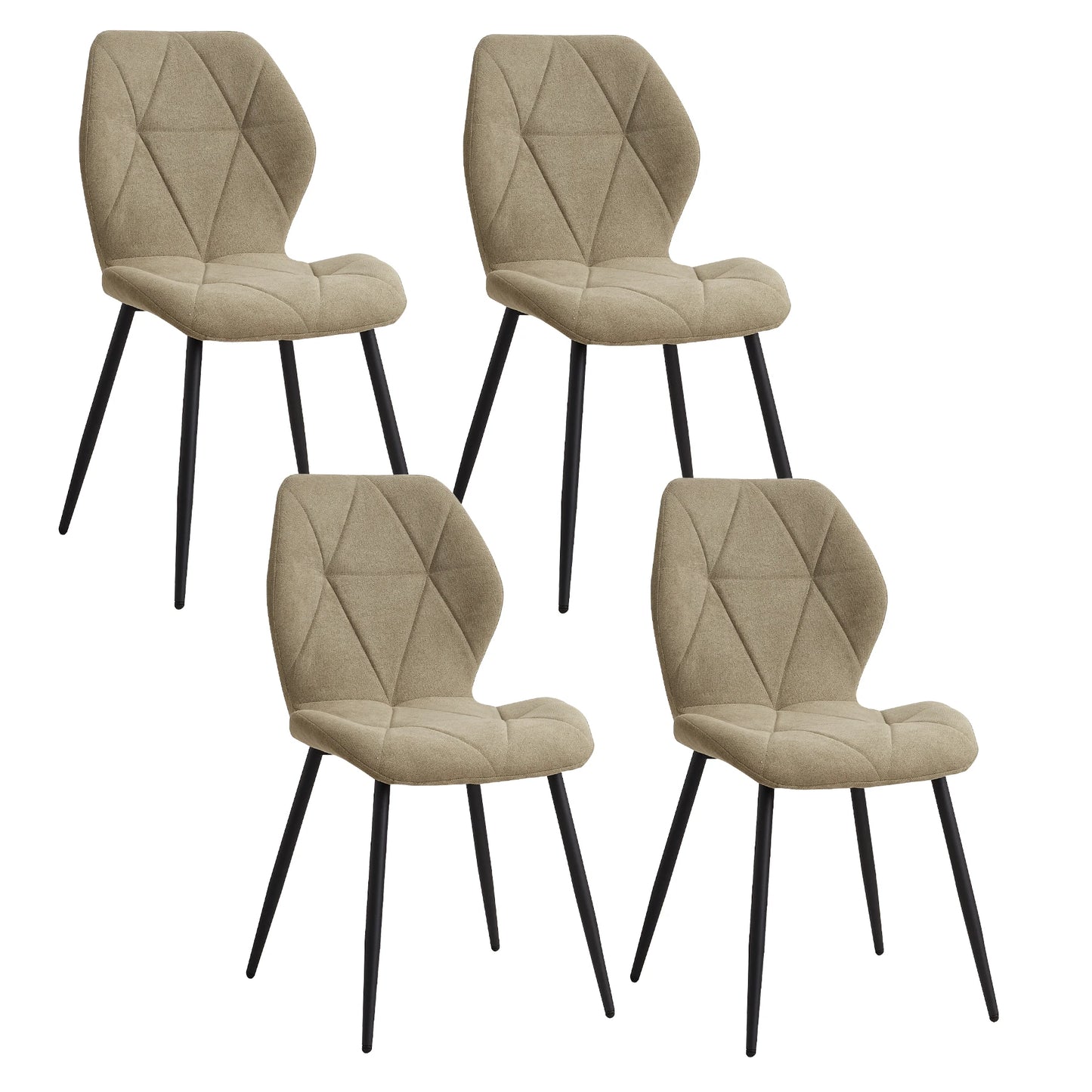 Chaise Valère — métal, lot de 6