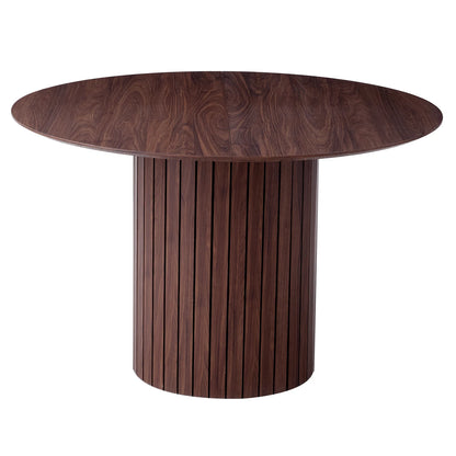 Table de salle à manger Rodolphe — bois, style nordique, ronde