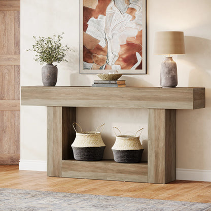 Console Laetitia — bois, 2 niveaux