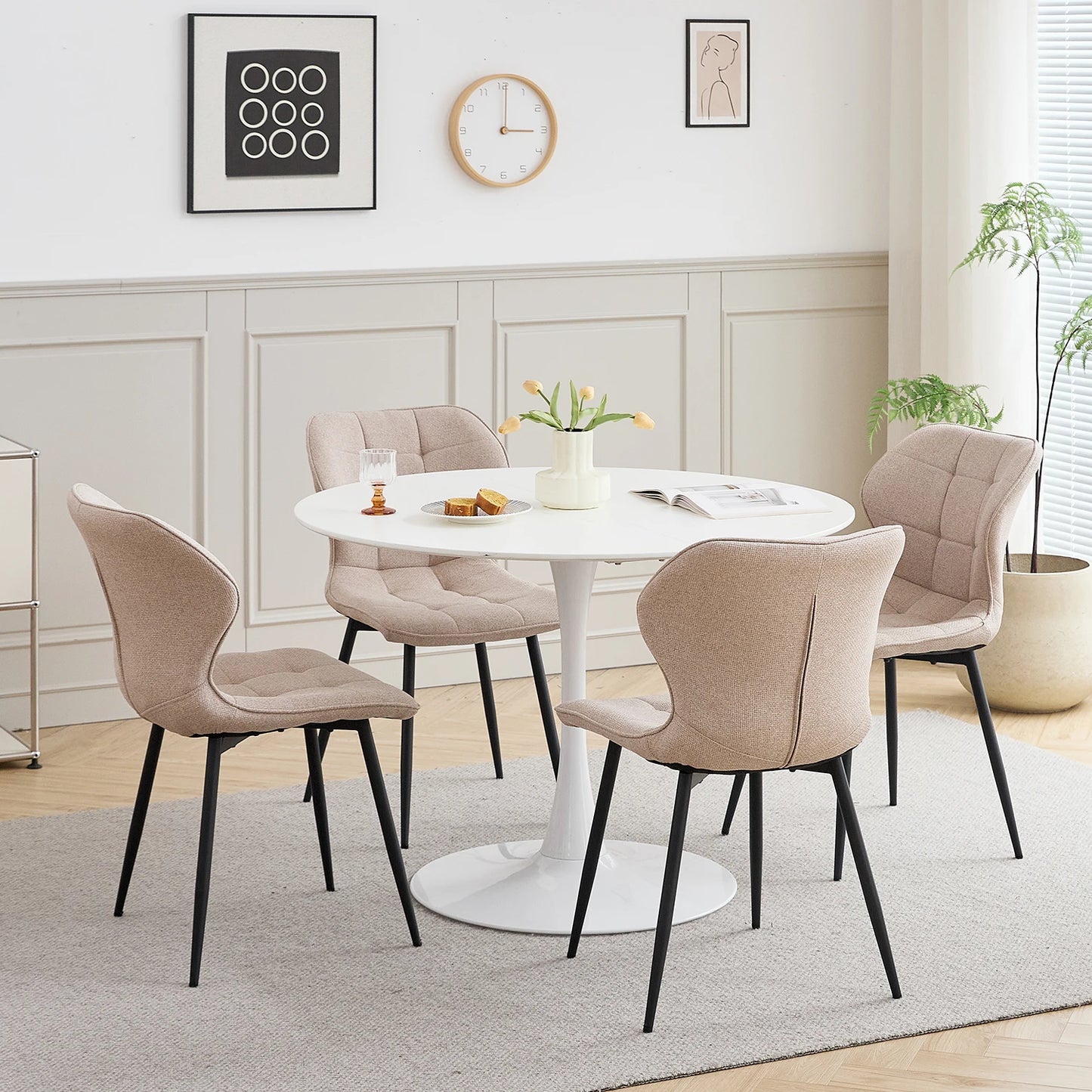 Chaise Cyril — finition noir, métal, design contemporain