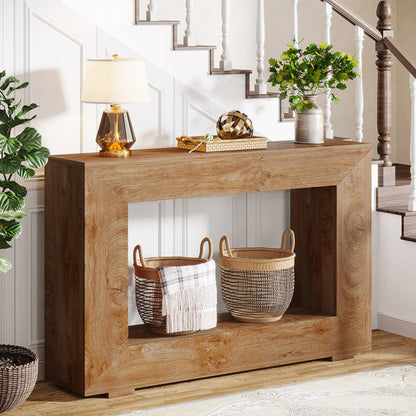 Console Edmond — métal, style industriel, rangement intégré