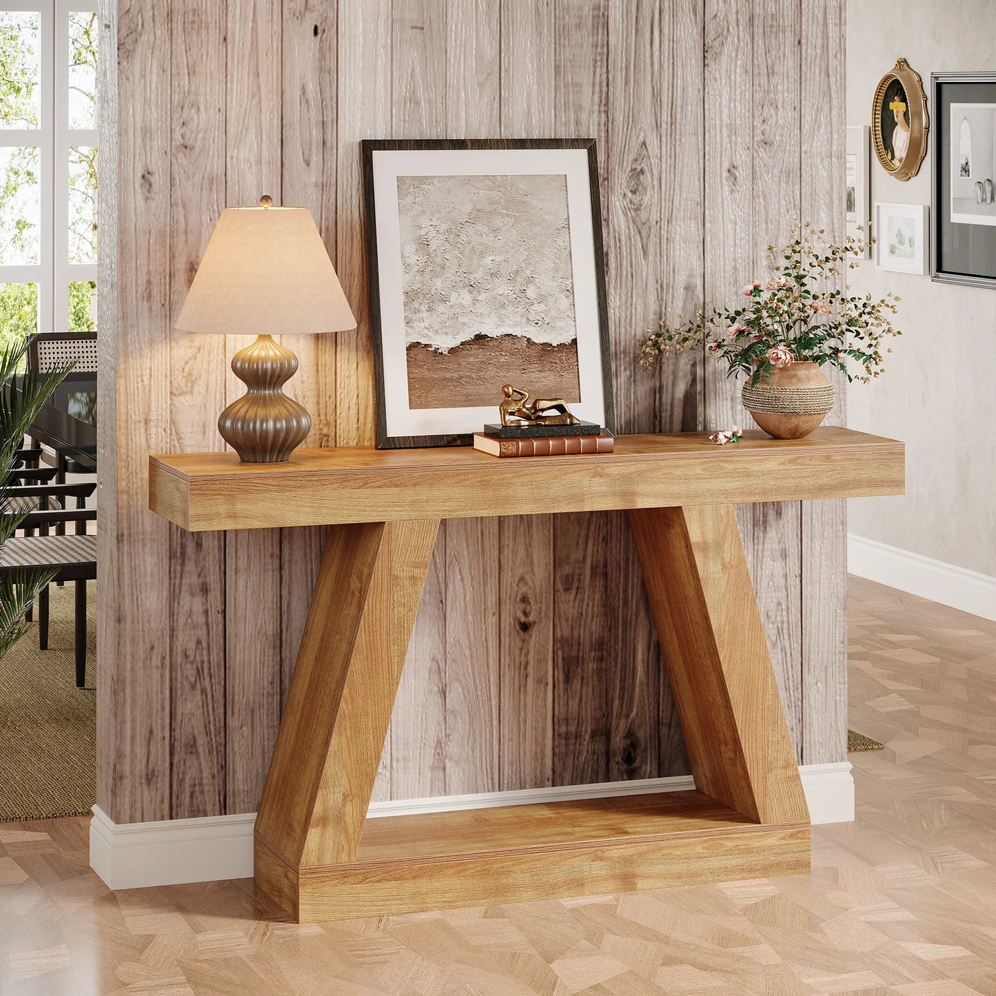 Console Karine — style industriel, rangement intégré