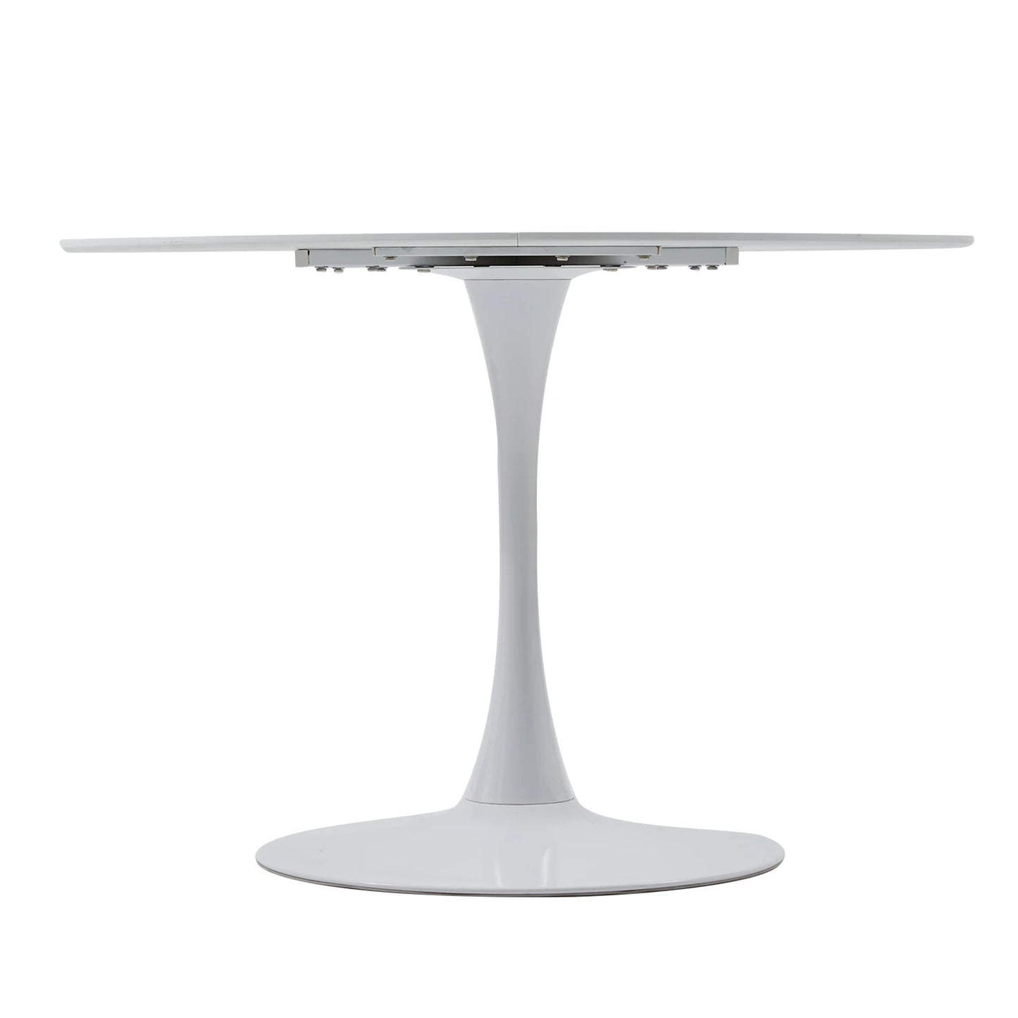 Table de salle à manger Arthur — finition blanche, design contemporain, ronde