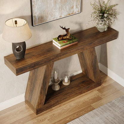 Console Karine — style industriel, rangement intégré