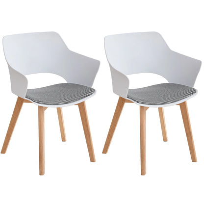Chaise Lorraine — bois, design contemporain, avec accoudoirs