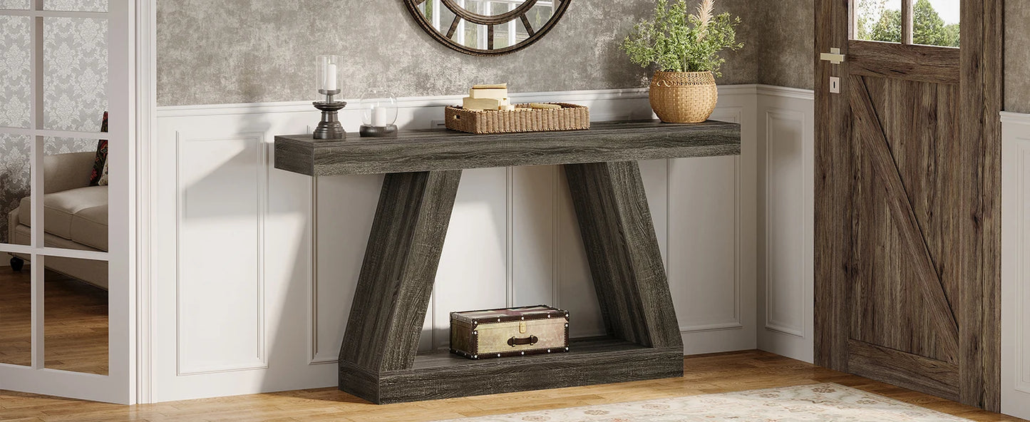 Console Karine — style industriel, rangement intégré