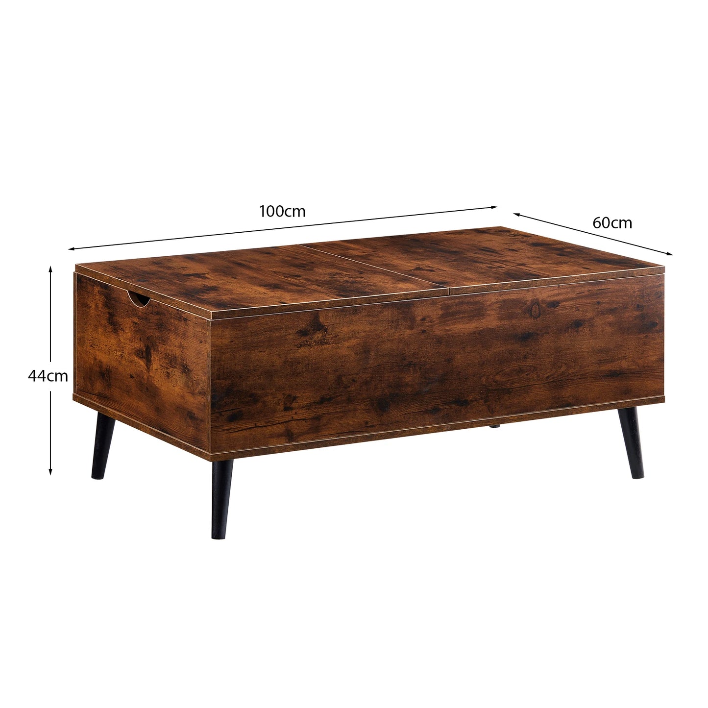 Lift Top Coffee Table with Storage, Wooden Sofa Side Tea Table for Living Room, Storage Cabinet with Hidden Compartments