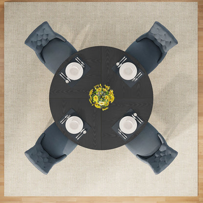 Table de salle à manger Stéphane — métal, ronde