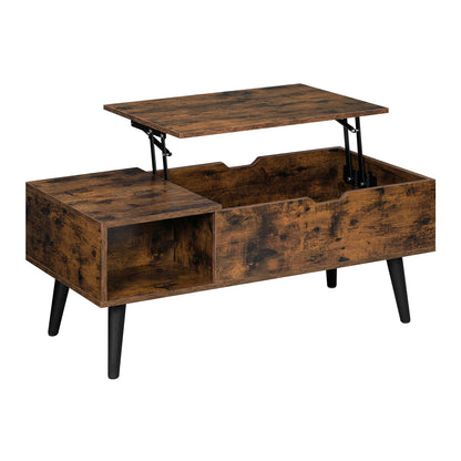 WOLTU Height-Adjustable Coffee Table Living Room Table with Hidden Storage Lifting Board Folding Table for Side Sofa Decor Home