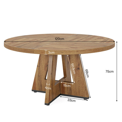 Table de salle à manger Stéphane — métal, ronde