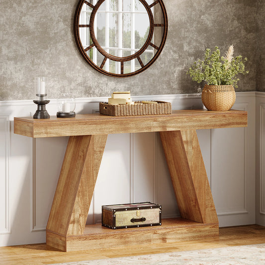 Console Karine — style industriel, rangement intégré
