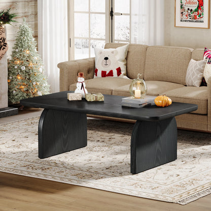 Table basse Adrien — bois, style rustique, rectangulaire