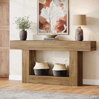 Console Laetitia — bois, 2 niveaux