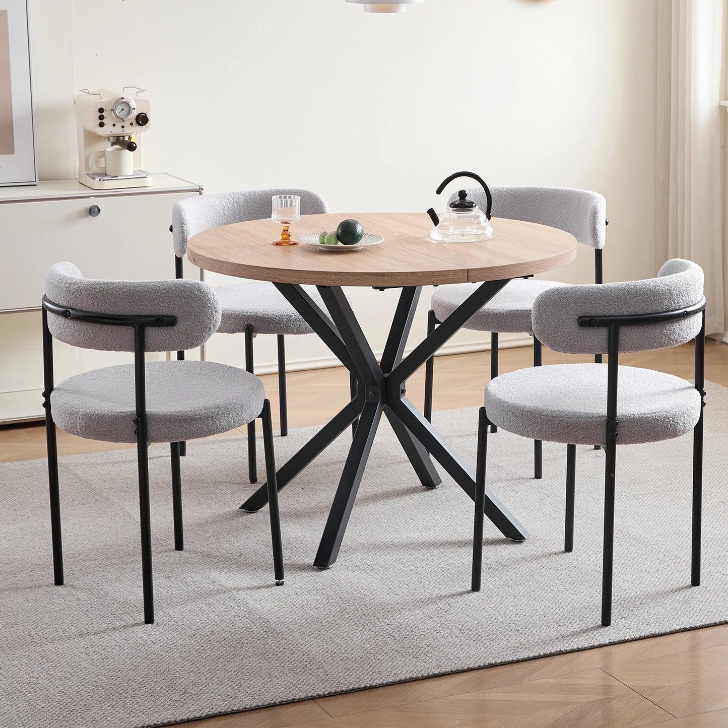 Chaise Sacha — velours, lot de 6