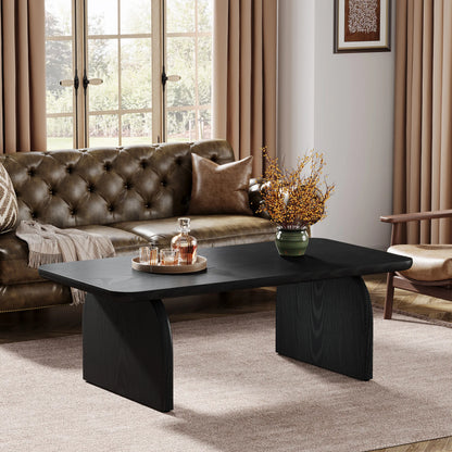 Table basse Adrien — bois, style rustique, rectangulaire