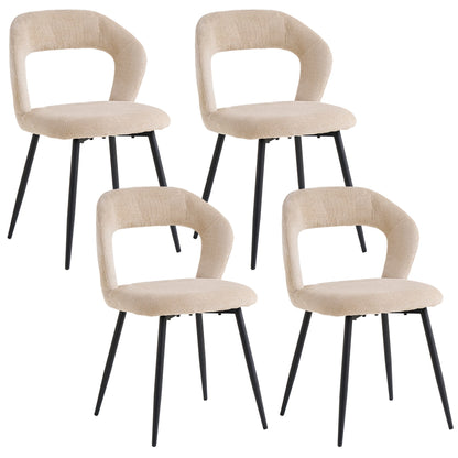 Chaise Suzanne — finition noir, métal, design contemporain