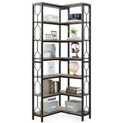 Bibliothèque Hadrien — métal, design contemporain, rangement intégré, 7 niveaux