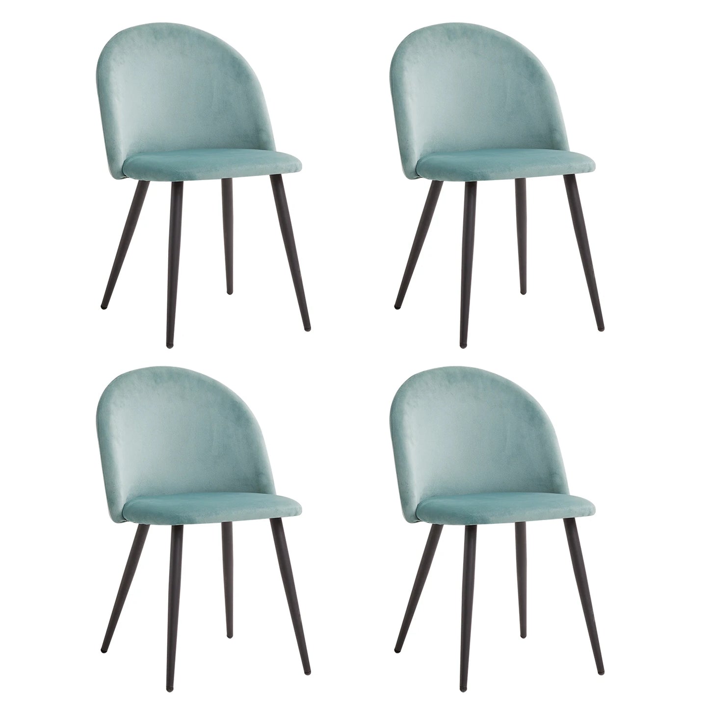 Chaise Corinne — velours, style nordique