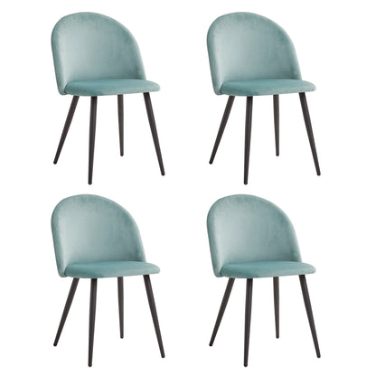 Chaise Corinne — velours, style nordique