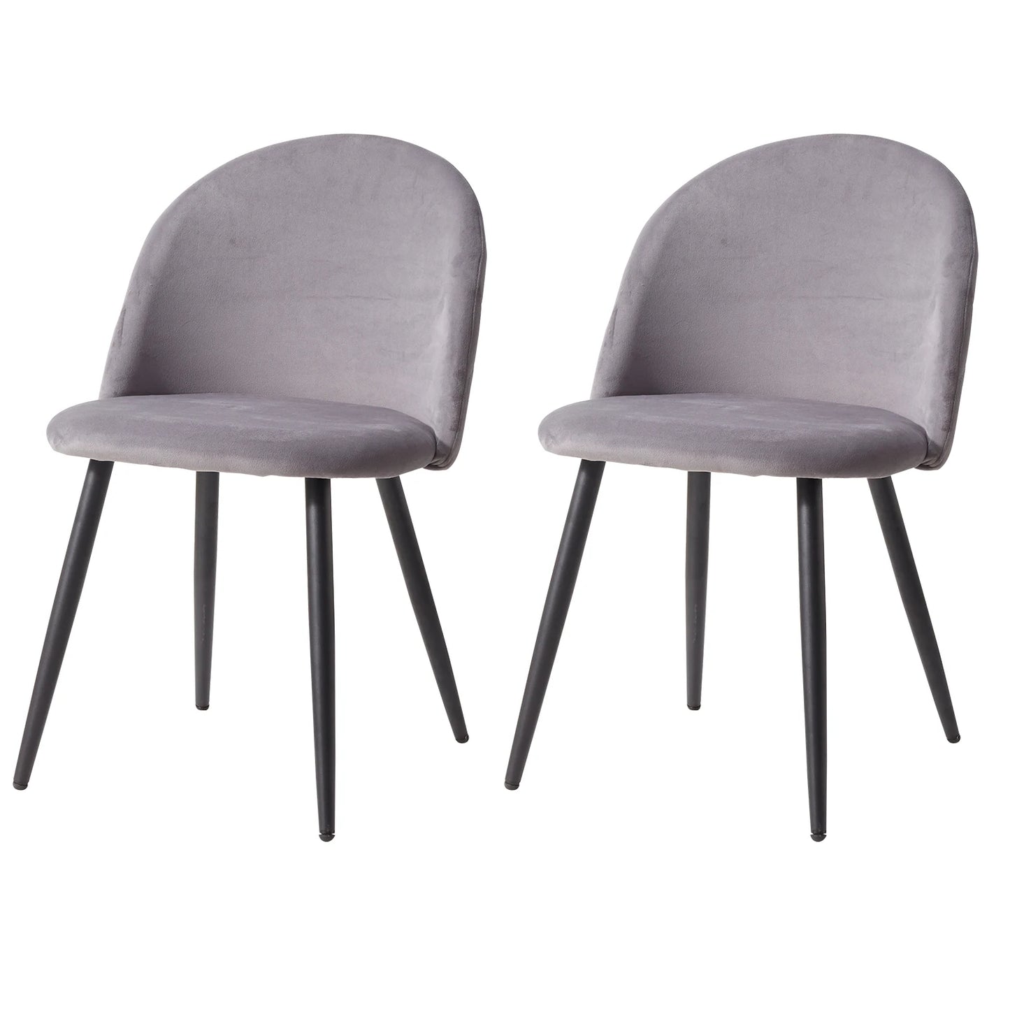 Chaise Caroline — velours, style nordique