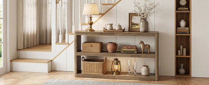 Console Élise — design contemporain, rangement intégré, étagères ouvertes
