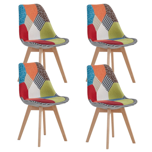 Chaise Monique — bois, style nordique, lot de 6