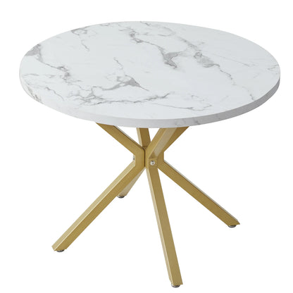 Table de salle à manger Julien — marbre, design contemporain, ronde