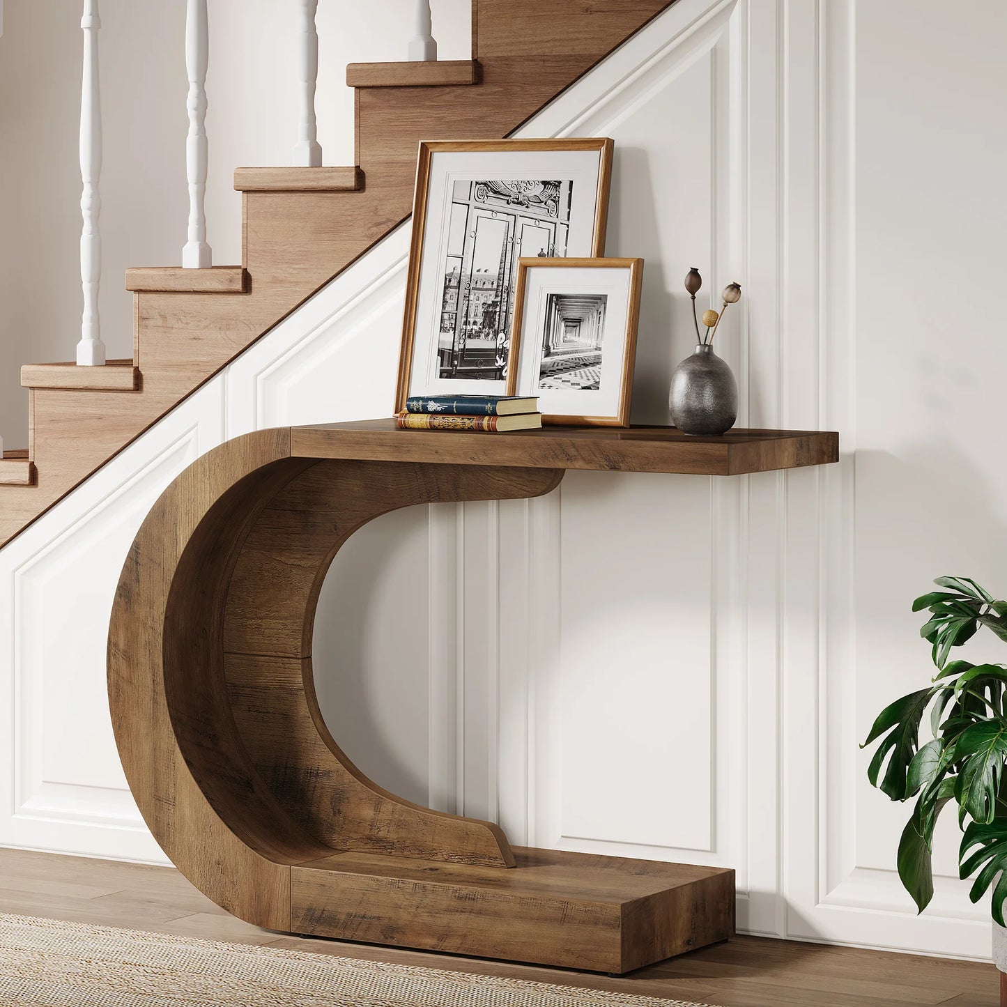 Table d'appoint Guy — bois, design contemporain