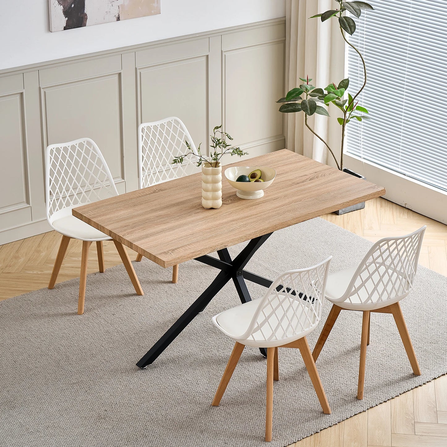 Chaise Liliane — bois massif, design contemporain