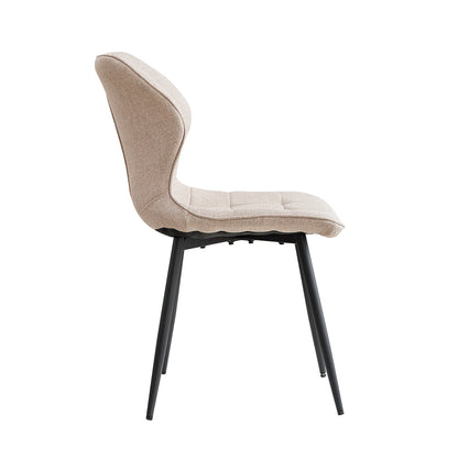 Chaise Cyril — finition noir, métal, design contemporain