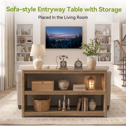 Console Élise — design contemporain, rangement intégré, étagères ouvertes