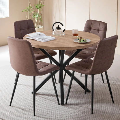 Chaise Armand — velours, métal, style rétro